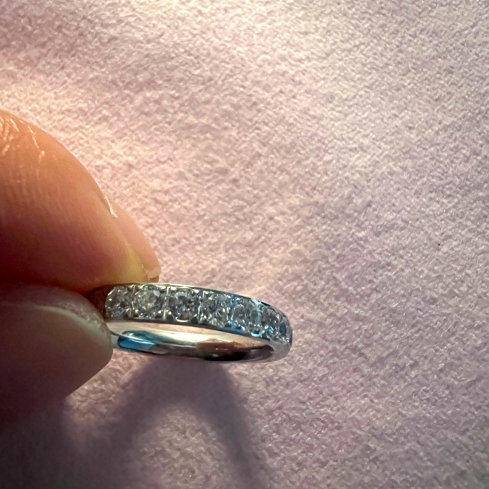 3mm Black Rose Gold Titanium Ring Women
Size:6